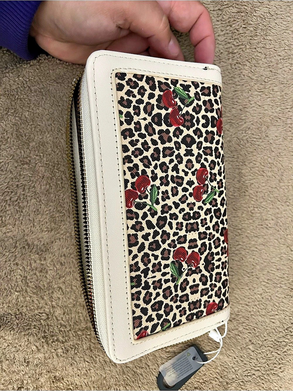 Cherry Leopard Print Wallet NWT - Picture 3 of 5